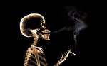 Курящий скелет