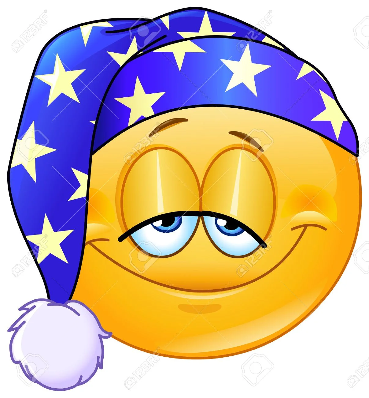 34799019-good-night-emoticon-with-nightcap.webp