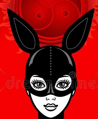 animation-portrait-woman-latex-suit-mask-rabbit-red-background-black-patten-frame-symbol-bdsm-...jpg