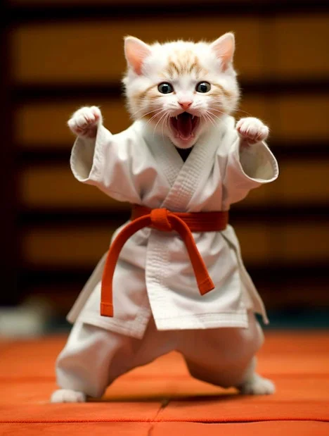 close-up-cat-doing-martial-arts_23-2151004436.webp