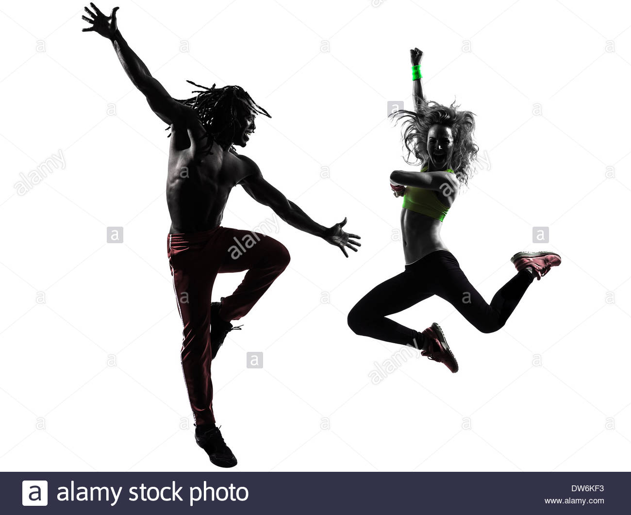 couple-man-and-woman-exercising-fitness-zumba-dancing-in-silhouette-DW6KF3.jpg