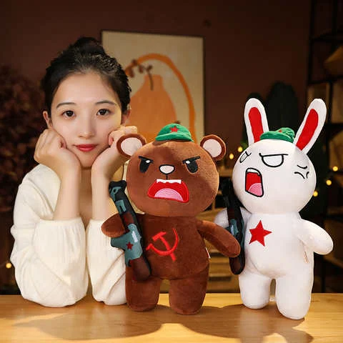 Creative-Russia-Bear-Plush-Toys-White-Rabbit-Stuffed-Plush-Doll-Gun-Holder-Warrior-Pendent-Do...webp