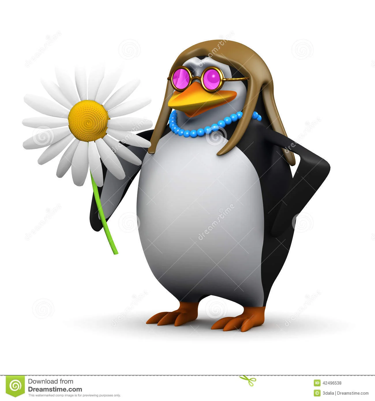 d-hippy-penguin-flower-child-render-long-hair-42496538.webp