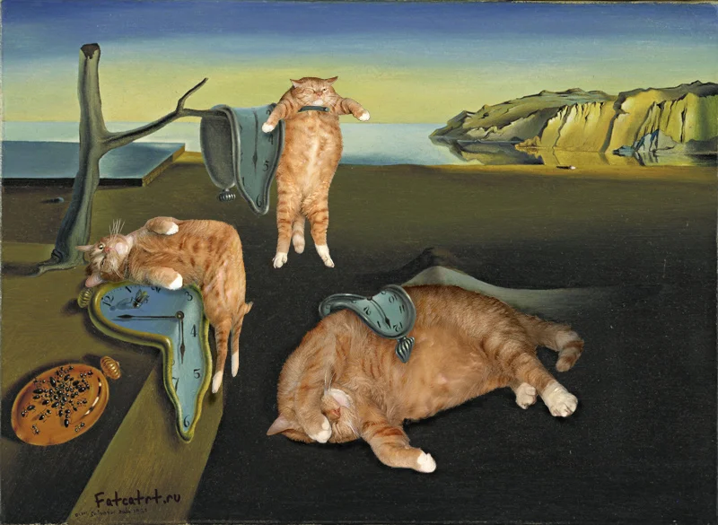 Dali-The-Persistence-of-Memory-cat.webp