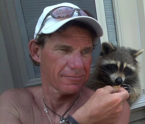 девочка енот  приходит кушать.webp