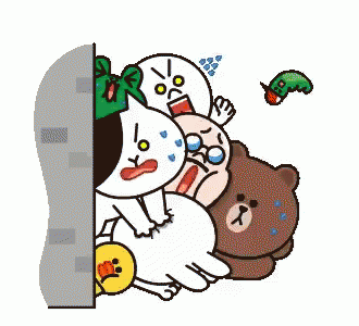line-friends-peek.gif