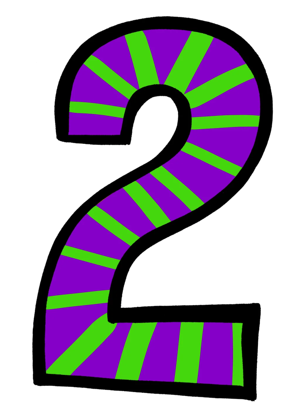 Number 2_Neon Green Stripe.webp