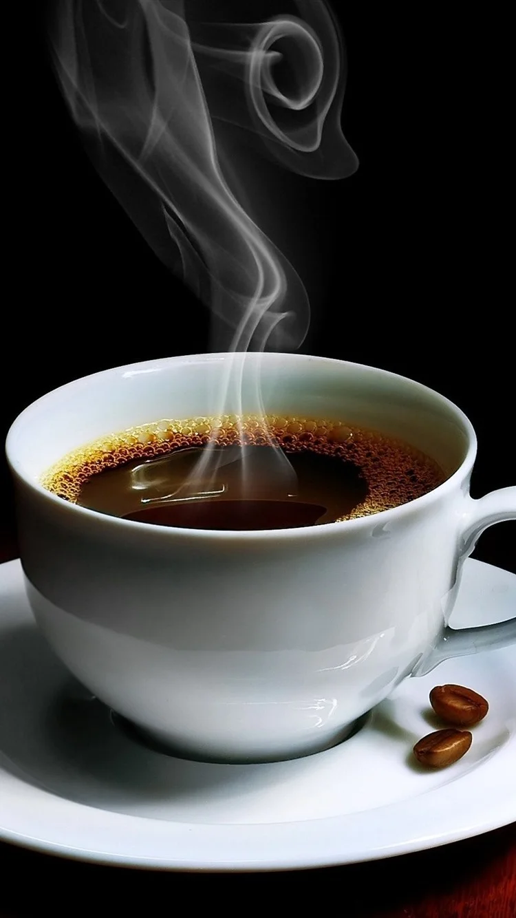 One-cup-of-coffee-steam-coffee-beans-black-background_iphone_750x1334.webp