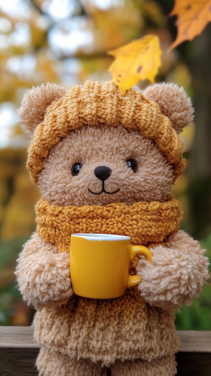 Осенний игрушечный мишка _ Cute autumn teddy bear_.jpeg