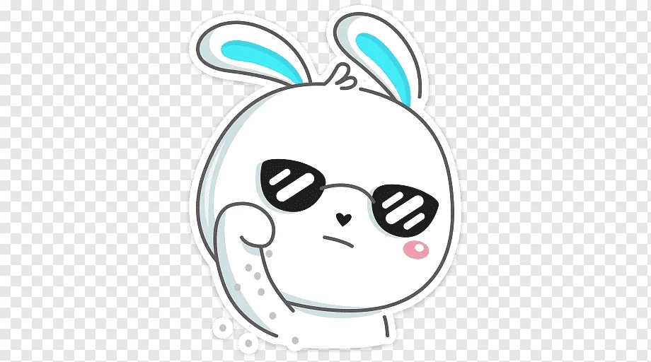 png-transparent-easter-bunny-sticker-rabbit-telegram-vkontakte-rabbit-face-animals-head.png