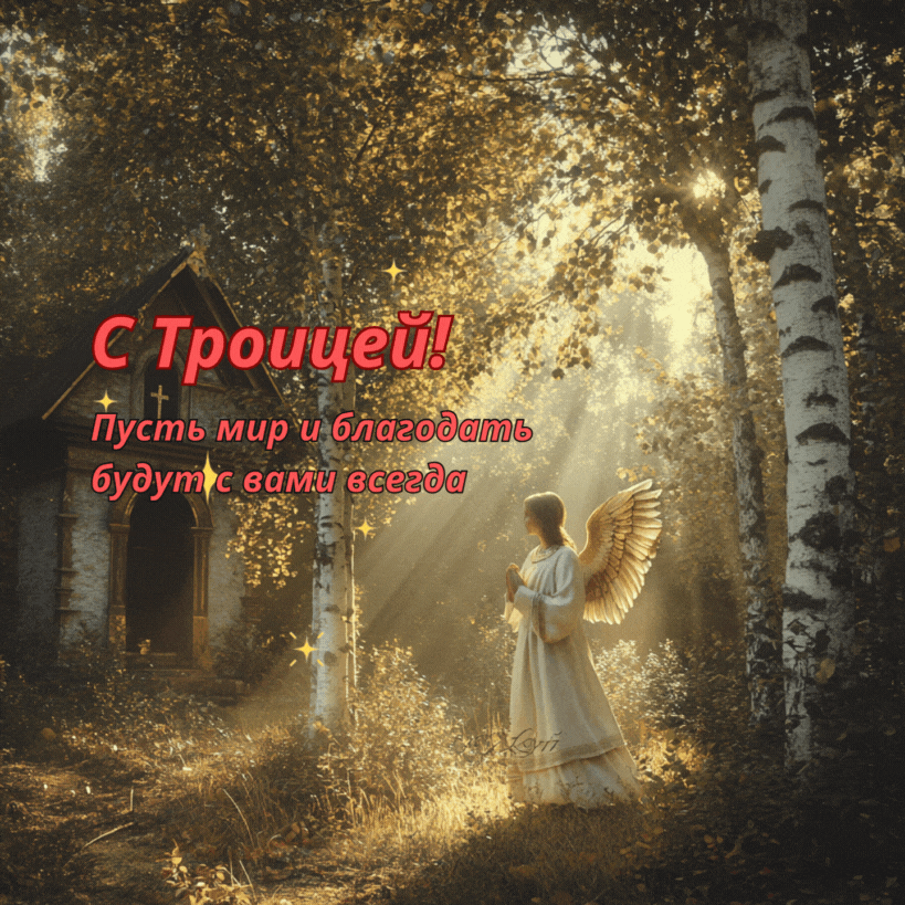 С Днём Святой Троицы! Пусть мир и благодать будут с вами всегда..gif