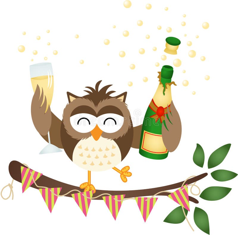 scalable-vectorial-image-representing-owl-party-bottle-champagne-glass-isolated-white-owl-part...jpg