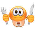 смайл с ножом и вилкой.gif