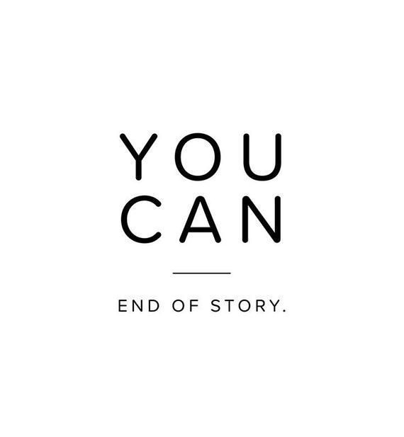 You Can End of Story - Inspiration Quote - Motivation Print - Minimalistic Wall Art - Motivati...jpg