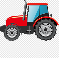 png-transparent-red-tractor-illustration-car-heavy-equipment-truck-tractor-material-png-materi...png