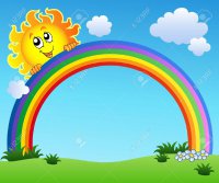 8799816-Sun-holding-rainbow-on-blue-sky-Stock-Vector-cartoon.jpg