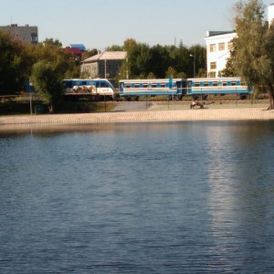 Поезд в парке Якутова в Уфе