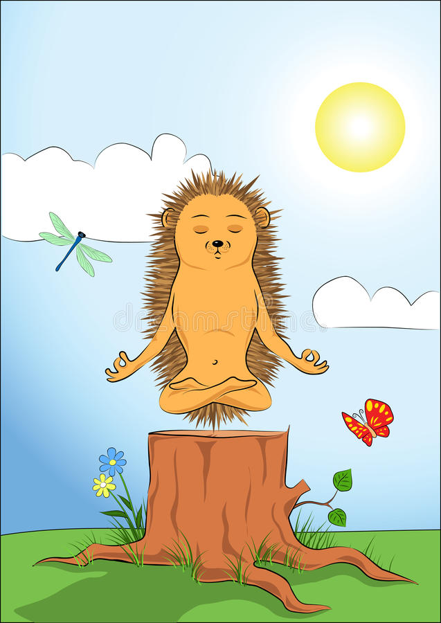 hedgehog-doing-yoga-meditation-26813624.jpg