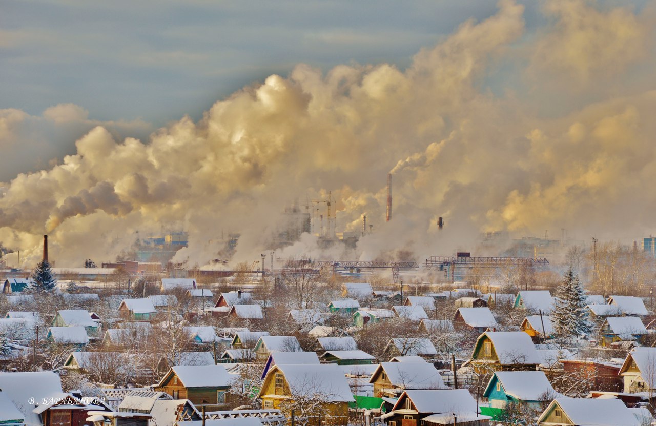 Город Череповец зимой