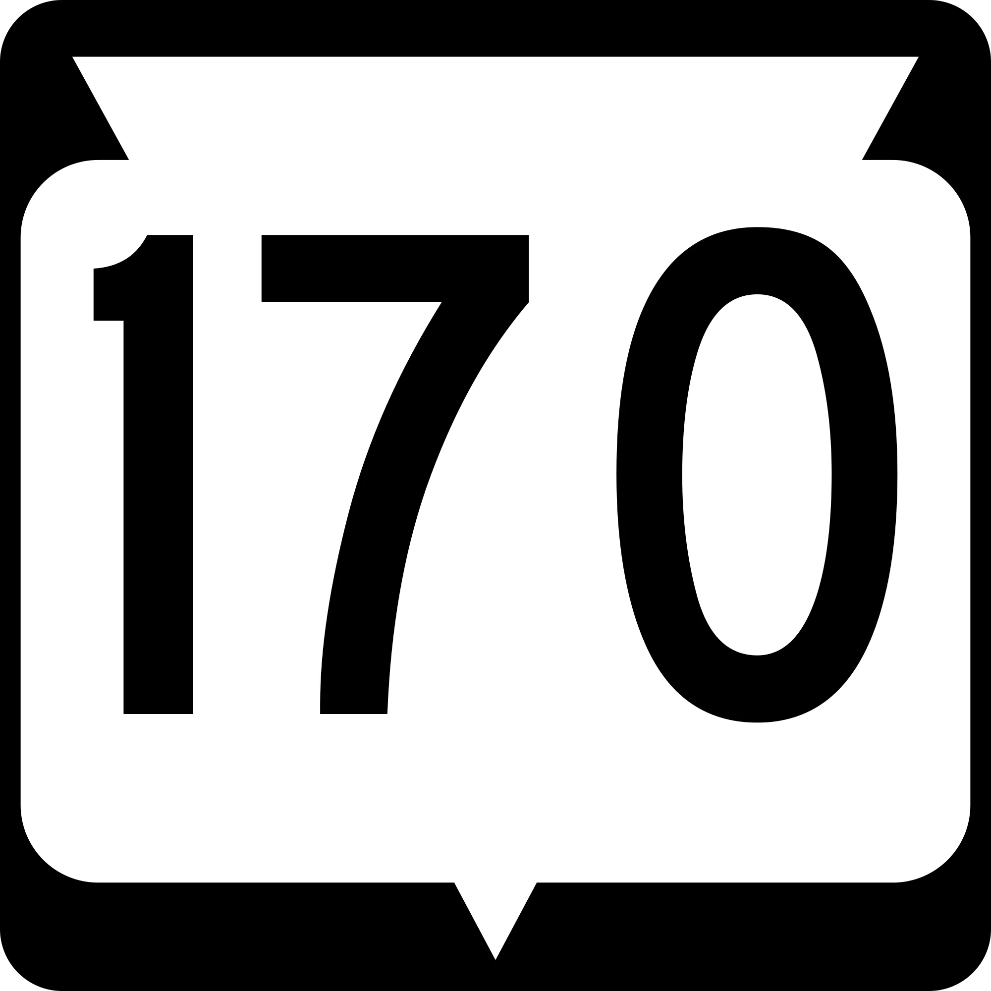 170 Цифра картинка