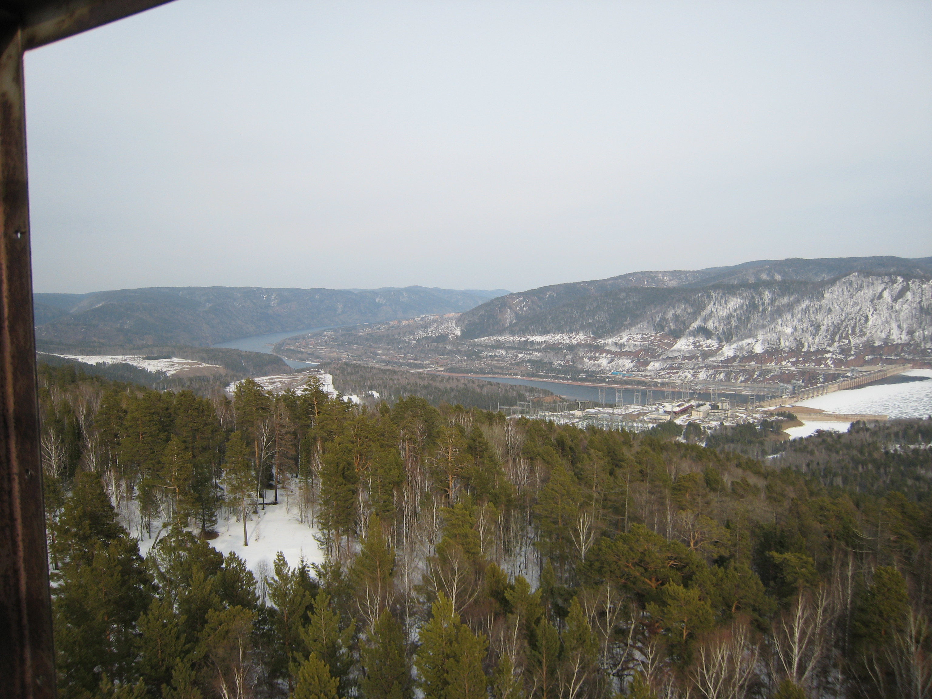 Красноярская ГЭС и Дивногорск