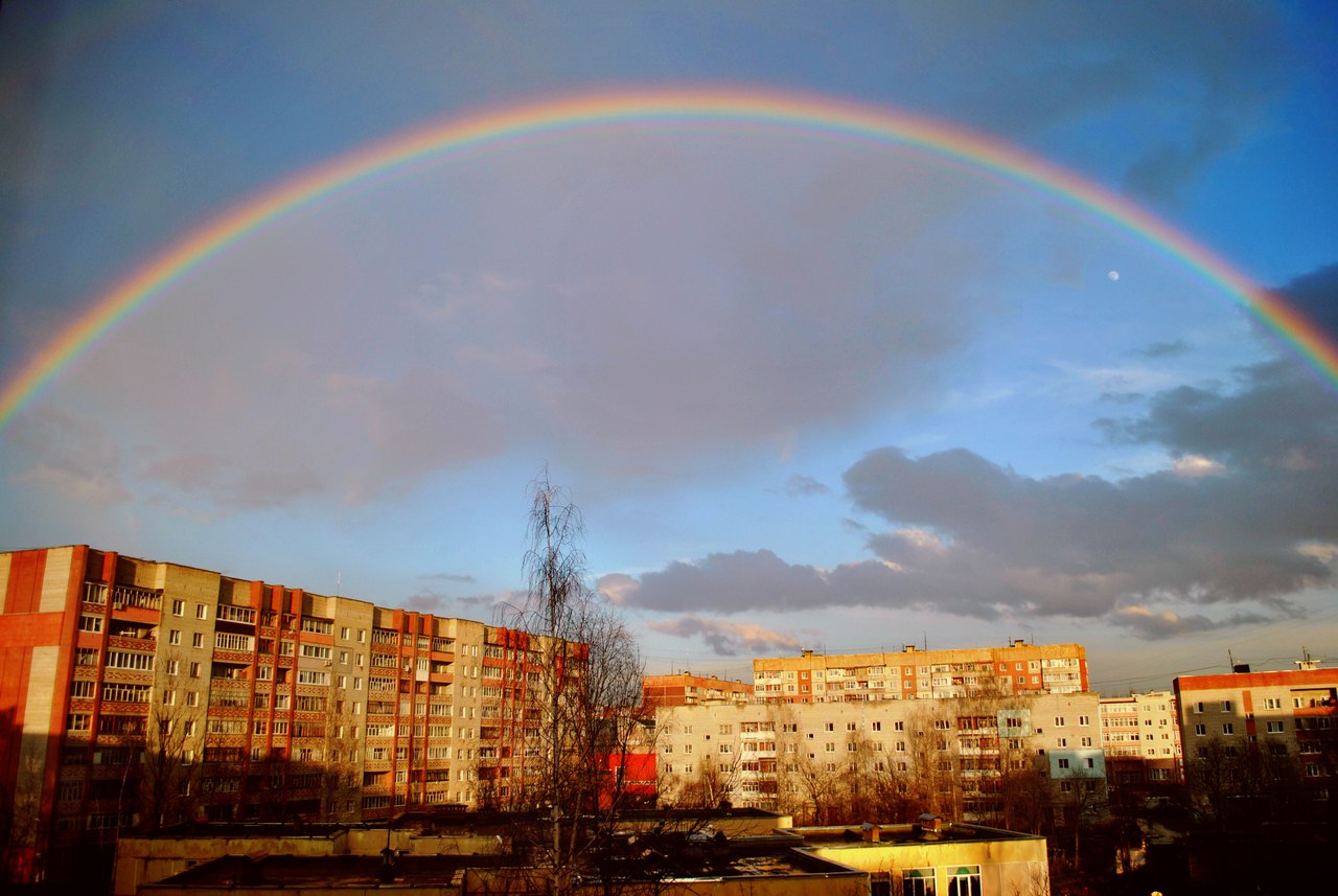 Первая весенняя радуга