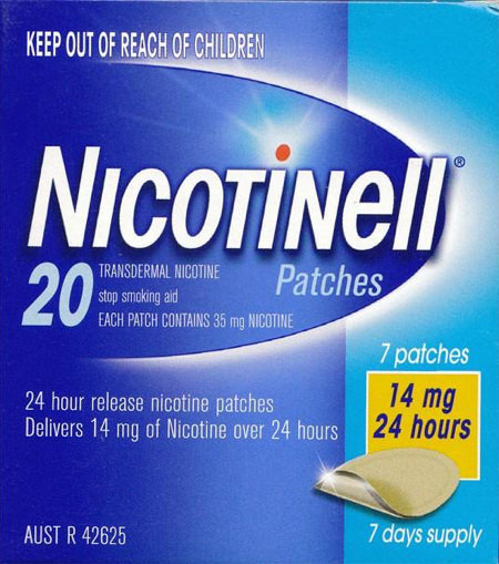 Упаковка пластырей Nicotinell