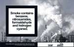 Smoke contains benzene, nitrosamides, formaldehyde and hidrogen cyaned